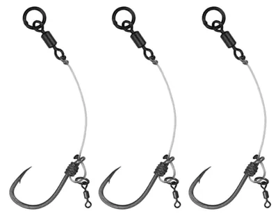 Produktbild von Fox Edge Armapoint stiff rig beaked Chod rigs Short - 3 Karpfenrigs, Größe/Tragkraft:Gr. 7 / 25lbs