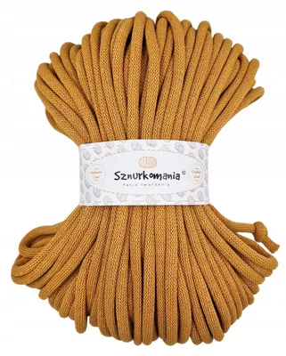 Produktbild von Sznurkomania Baumwollschnur 9mm 50m Senfgelb