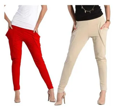 Produktbild von Damen Haremhose Hose Pumphose; S M L Orange/S/M/L 36/38/40