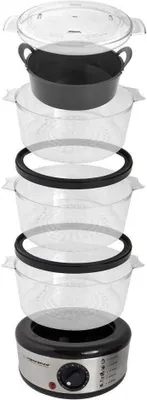 Produktbild von Esperanza EKG009 Dampfkochtopf 3 Edelstahlkorb (e) 400 W 7,5 l