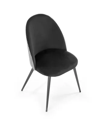 Produktbild von Halmar Esszimmerstuhl K478 - schwarz-weißes Muster / schwarz