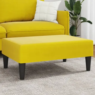 Produktbild von Fußhocker Gelb 77x55x31 cm Samt - Fußhocker 379561