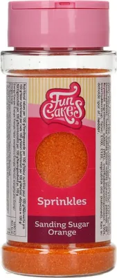 Produktbild von FunCakes Farbzucker / Sanding Sugar - Orange 80 g
