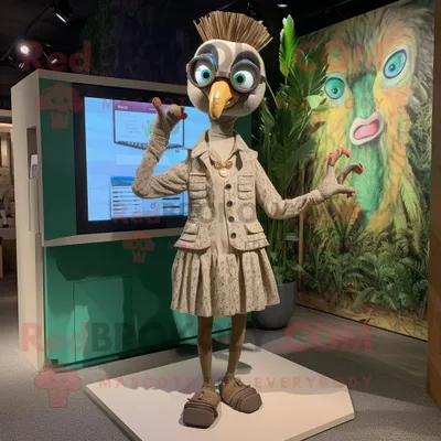 Produktbild von Tan-Pfau REDBROKOLY Maskottchen kostüm mit Strampler und Manschettenknöpfen