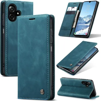 Produktbild von Hülle Samsung Galaxy Handyhülle Klapphülle Tasche Etui für Samsung A06/A07 Dunkles Zyanblau