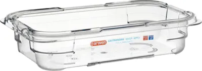 Zdjęcie produktu dla Pojemnik ARAVEN GN 1/4, poliwęglan, głębokość: 65 mm, pojemność: 1,6 litra