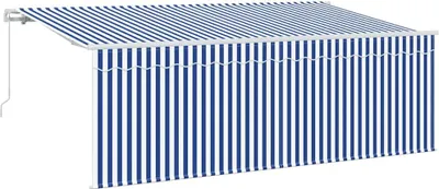 Obrázok produktu pre Zatemniteľná markíza Modrá a biela 400 x 200 cm