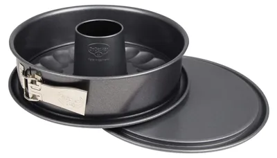 Springform Ø 24 cm mit flachem und Rohrboden, antihaftbeschichtet
