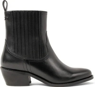 Produktbild von Lazamani An Damen Leder-Stiefeletten Black Größe 40