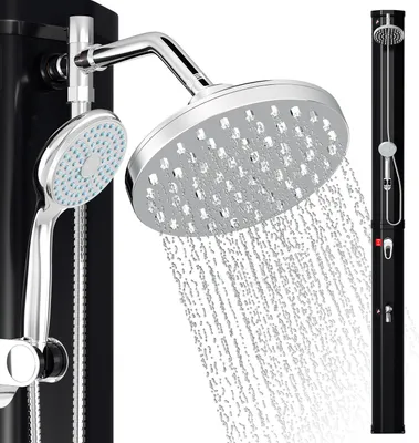 Produktbild von Faziango 35L Solar Gartendusche mit Abdeckung & Handdusche – Komfortable Outdoor-Dusche
