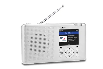 Produktbild von Reflexion TRA23i/WH Internet Tischradio Internet, DAB+, DAB, UKW Bluetooth®, Internetradio, DAB+, UKW wiederaufladbar Weiß (Reflexion TRA23i/WH)