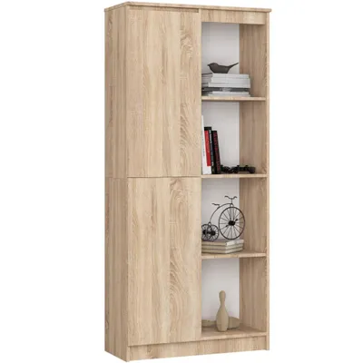 Zdjęcie produktu dla Regał R80 AKORD Dąb Sonoma 80x35x180 cm