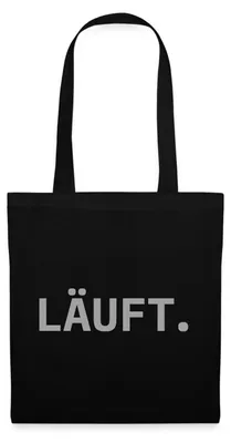 Produktbild von Spreadshirt Stromberg Läuft Stoffbeutel, One size, Schwarz