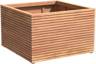 Produktbild von Adezz Pflanzgefäß Malaga Rhombus quadrat/rechteck aus Garapa-Hartholz Pflanzkübel