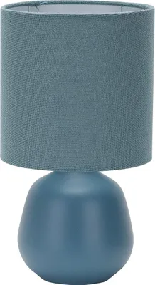 Immagine prodotto di Luxury - Lampada da tavolo Amsterdam - Blu - H28xØ15 - Attacco E14 - Vetroceramica