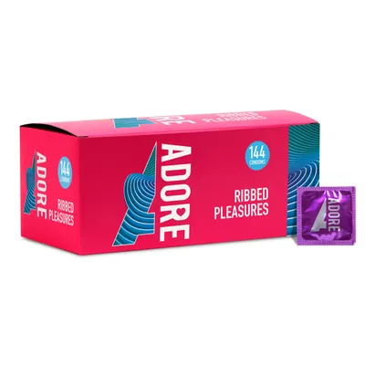 Zdjęcie produktu dla Prezerwatywy Adore Pleasure z pofałdowaniami 144 szt