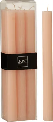 Produktbild von J-Line Dose 6 Tischkerzen Pfirsich -9 S