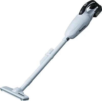 Produktbild von Makita DCL181FZW, Stabstaubsauger, Beutellos, Weiß, 0,65 l, 1,4 m³/min, Trocken