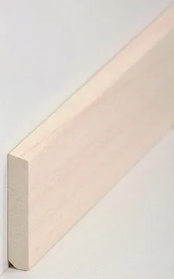 Produktbild von Sockelleiste Massivholz 10 x 58 x 2400 mm Abachi zum Kleben, Schrauben & Nageln Massivholz Fußleiste by PROVISTON 2.4 Meter | 1 Stück