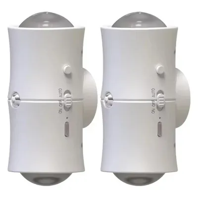 Produktbild von 2x LED Nachtlicht mit Bewegungsmelder, RGB-Farbwechsel, magnetisch, dimmbar, wiederaufladbar – Weiß