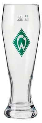 Produktbild von Weizenbierglas mit Werder-Logo