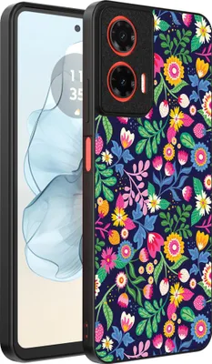 Immagine prodotto di Smartphonica Custodia per telefono adatta a Motorola Moto G04 - G24 - G24 Power - E14 con stampa floreale - Custodia posteriore in TPU con design floreale