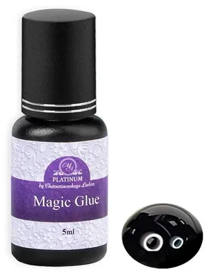 Produktbild von Magic PLATINUM by Chetvertinovskaya Liubov Wimpernkleber, 5 ml, Wimpernverlängerungskleber, 0,5–1 s, langlebiger Wimpernverlängerungskleber, schwarzer Kleber