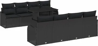 Imagen del producto de Conjunto de sofá de jardín 7 pcs  ratán sintético