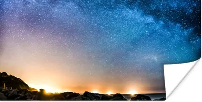 Produktbild von MuchoWow® Poster Galaxie - Universum - Sonne - Jungen - Mädchen - Kinder 160x80 cm - Foto Poster
