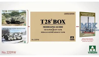 Produktbild von TAKOM MODEL TAK2209w T-28² Box - T-28 + M28A1/A2 + Modelling Guide