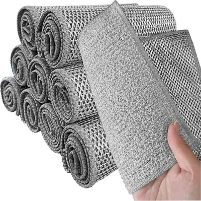 Produktbild von Tücher 10 Stück, doppellagig, 30x30CM, für Küchenreinigung, aus Eisenfaden und Pflanzenfaser