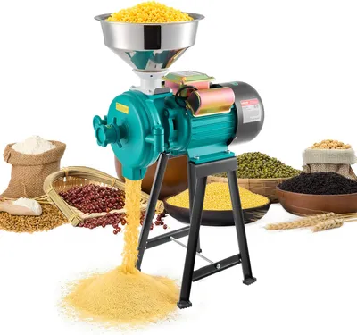 Obrázok produktu pre VEVOR Elektrický mlyn na obilie 50 kg/h, mlyn na obilie 2200 W liatinový, mlyn na korenie s protišmykovými gumovými nožičkami, na suché obilie, korenie, müsli, kávu, kukuricu, korenie, vysoká rýchlosť