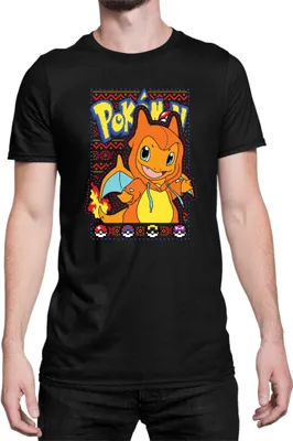 Obrázek produktu pro Pánské Tričko Japan Manga Anime Comics Pokemon 021, Man M / Černá