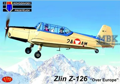 Obrázok produktu pre Kovozavody Prostejov KPM72408 Zlin Z-126 "Over Europe"