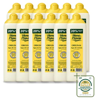 Zdjęcie produktu dla 12 sztuk wodorzystej koloni Heno de Pravia Original - 780 ml - zestaw ekonomiczny