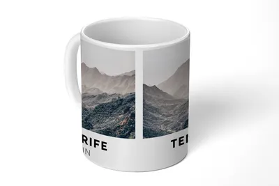 Produktbild von KitchenYeah® Tasse Kaffeetasse Kaffeebecher 350 ml Teneriffa - Spanien - Berge Teetasse - Fototasse - Becher - Keramikbecher - Teebecher - Kaffeetasse - Bürotasse