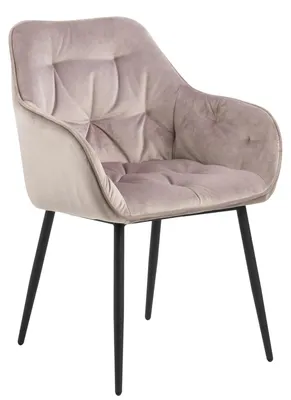 Zdjęcie produktu dla Krzesło tapicerowane welurowe fotel glamour do jadalni kuchni 55 cm