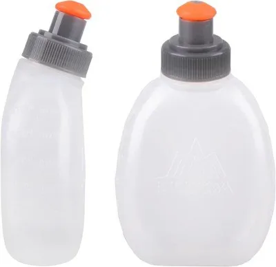 Produktbild von Wasserdichte Lauf-Flasche 170ml Weiß 2er Set für Rennrucksack