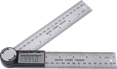 Produktbild von 10 ‑ 390mm Edelstahl Elektronische Winkelmesser Digital Goniometer Winkel Finder Gehrung Gauge Lineal