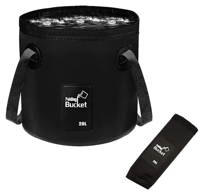 Klappbarer Eimer 20L – faltbarer Wassereimer für Camping & Reisen