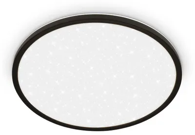 Produktbild von LED Panel Deckenlampe Sternenhimmel 30W Flach 3600lm Wohnzimmer 37,5cm Schwarz