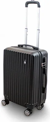 Produktbild von Barut Trolley Hartschalen Koffer Hartschalenkoffer Hardcase Größe M - Modell General (Schwarz) MS-17244