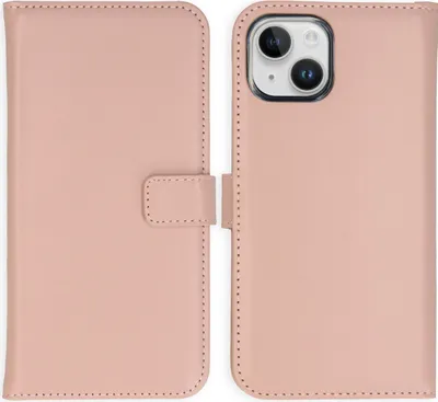 Produktbild von Selencia Echtleder Klapphülle iPhone 15 - Dusty Pink