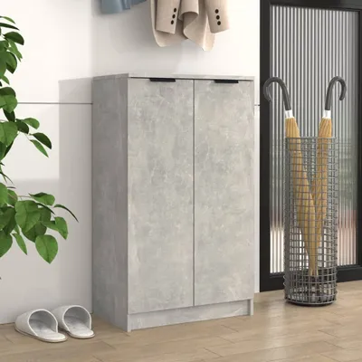 Immagine prodotto di Scarpiera grigio cemento 59x35x100 cm materiale legno