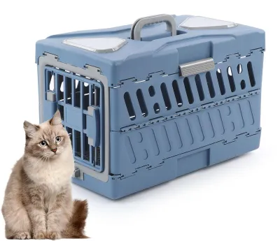 Imagen del producto de Transportín plegable y portátil para gatos