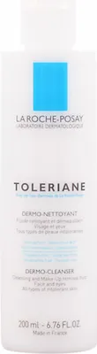Productafbeelding van La Roche-Posay 3433422406599, Geschikt voor zowel mannen als vrouwen, voor de gevoelige huid, reinigend, hydraterend, 200 ml, fles. Inhoud: WATER/AQUA - ETHYLHEXYL PALMITATE - GLYCERIN - DIPROPYLENE GLYCOL - CARBOMER - SODIUM...