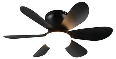 Produktbild von REALITY LED-Deckenleuchte mit Ventilator Lund R67462132, 20W, 2700... 6500K, 850lm, CCT, IP20, schwarz