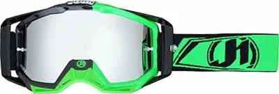 Image de Just1 Iris Lunettes de motocross, noir/vert, taille unique