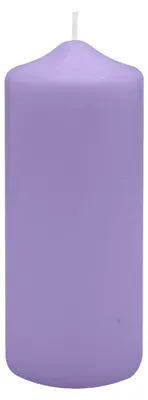 Produktbild von Spitzkopf Stumpen Kerzen Lavendel Lila 10 x Ø 8 cm, 6 Stück