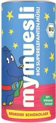 Produktbild von mymuesli Superelefanten Müsli Erdbeere Schokolade  340g